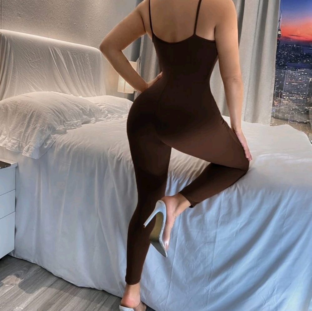 Brown jumpsuit
